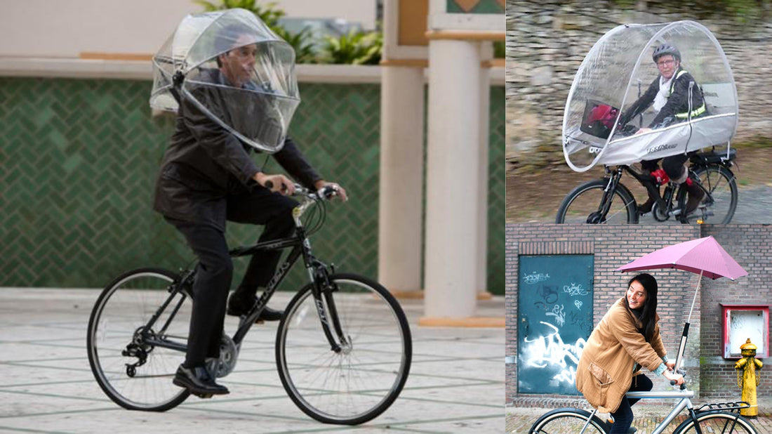 Bicycle Umbrellas and rain covers