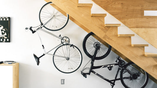 Bike storage under stairs