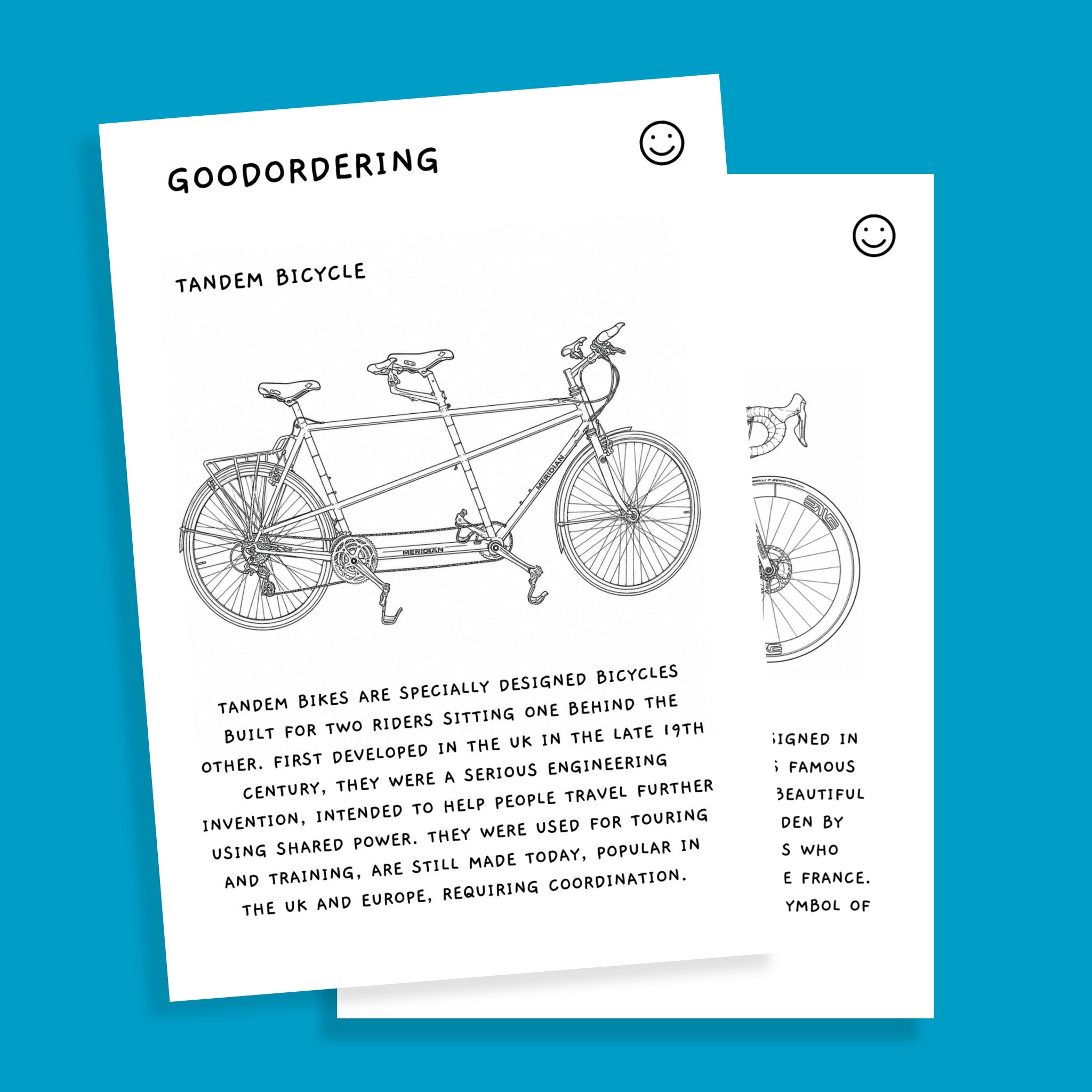 Creating “Big Book of Bikes” colouring and fact book – Goodordering