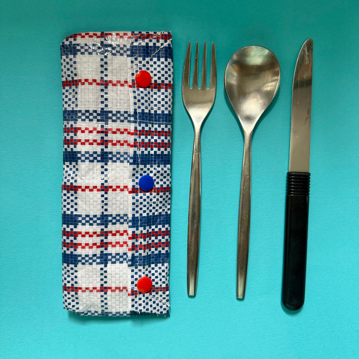Upcycled cutlery / pencil case