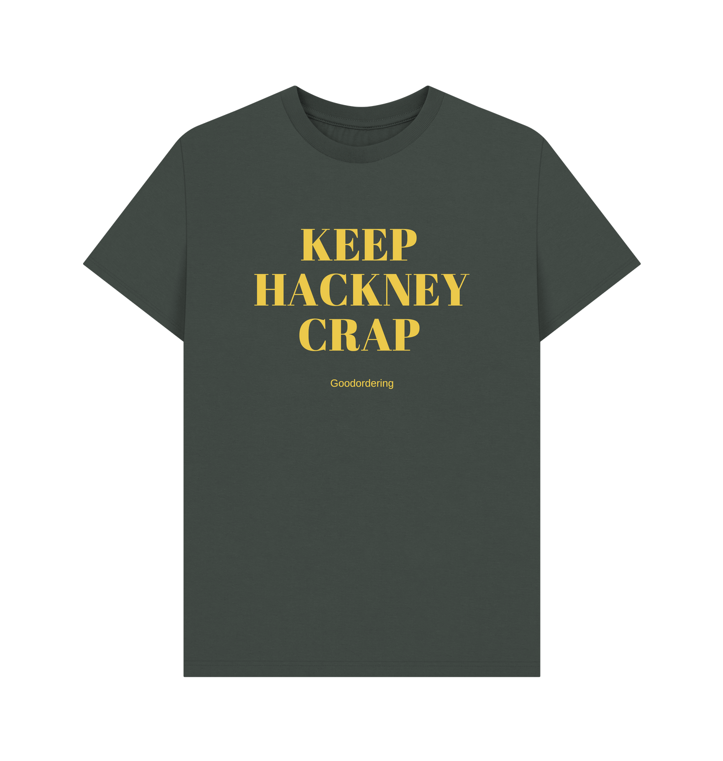 Dark Grey Printed T-shirt Front