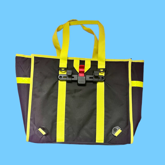 Neon tote backpack pannier with Kompakt rail hardware