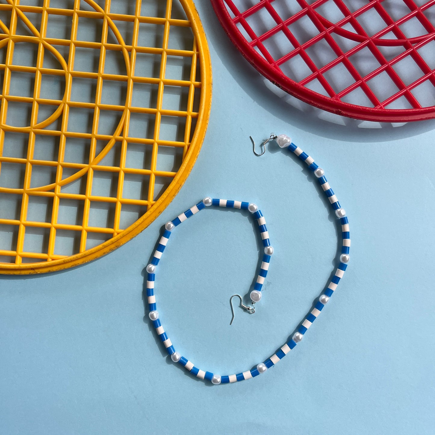 Hama bead joined up earrings Clowncore