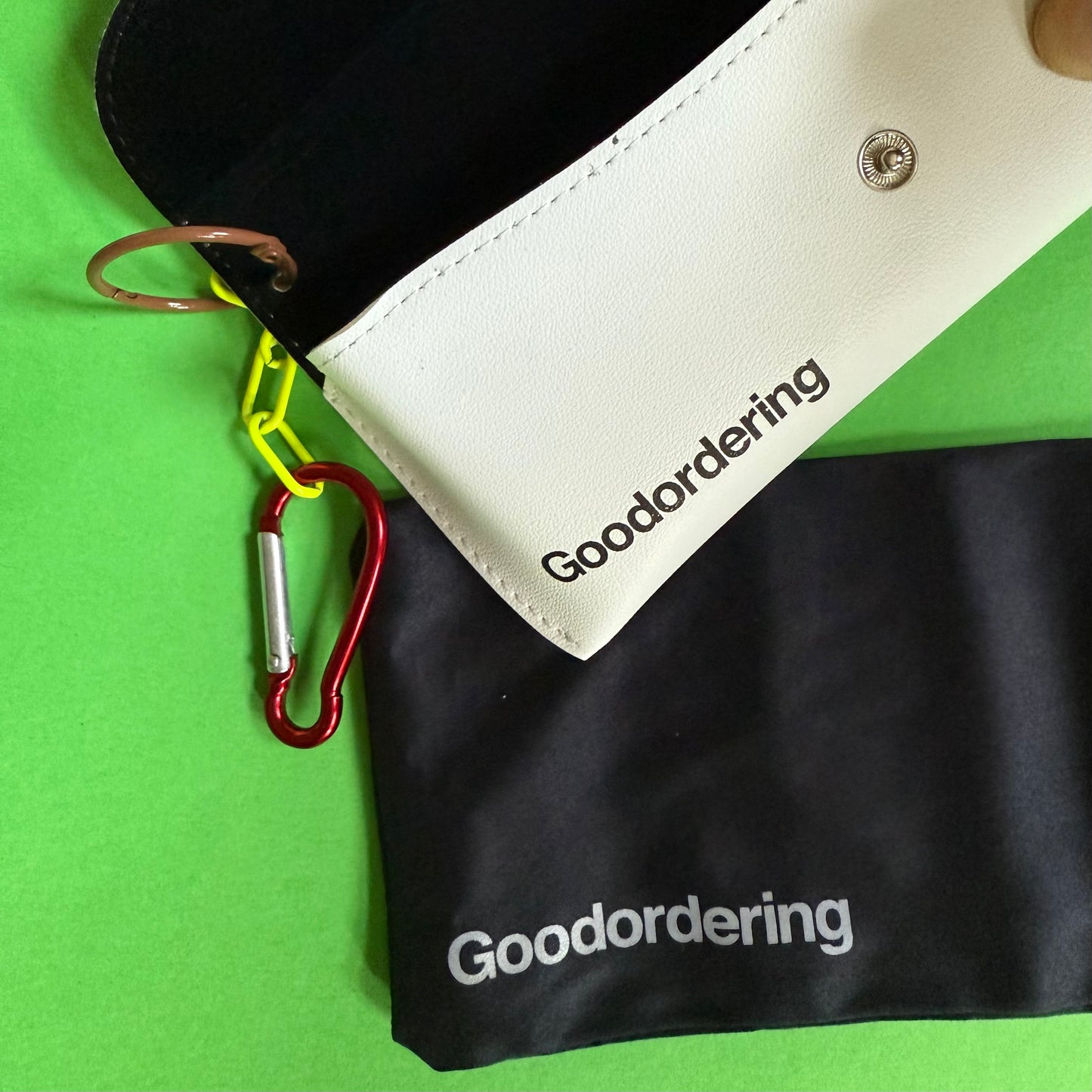 Glasses case bag charm with personalised letter