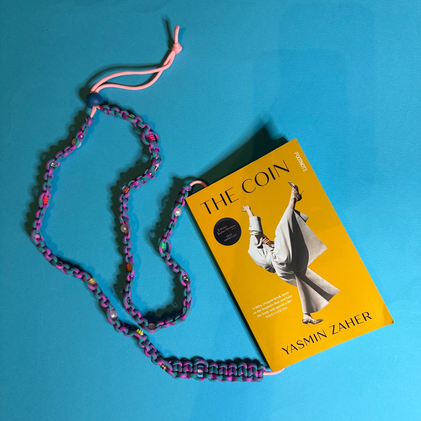 Beaded paracord book strap & lanyard