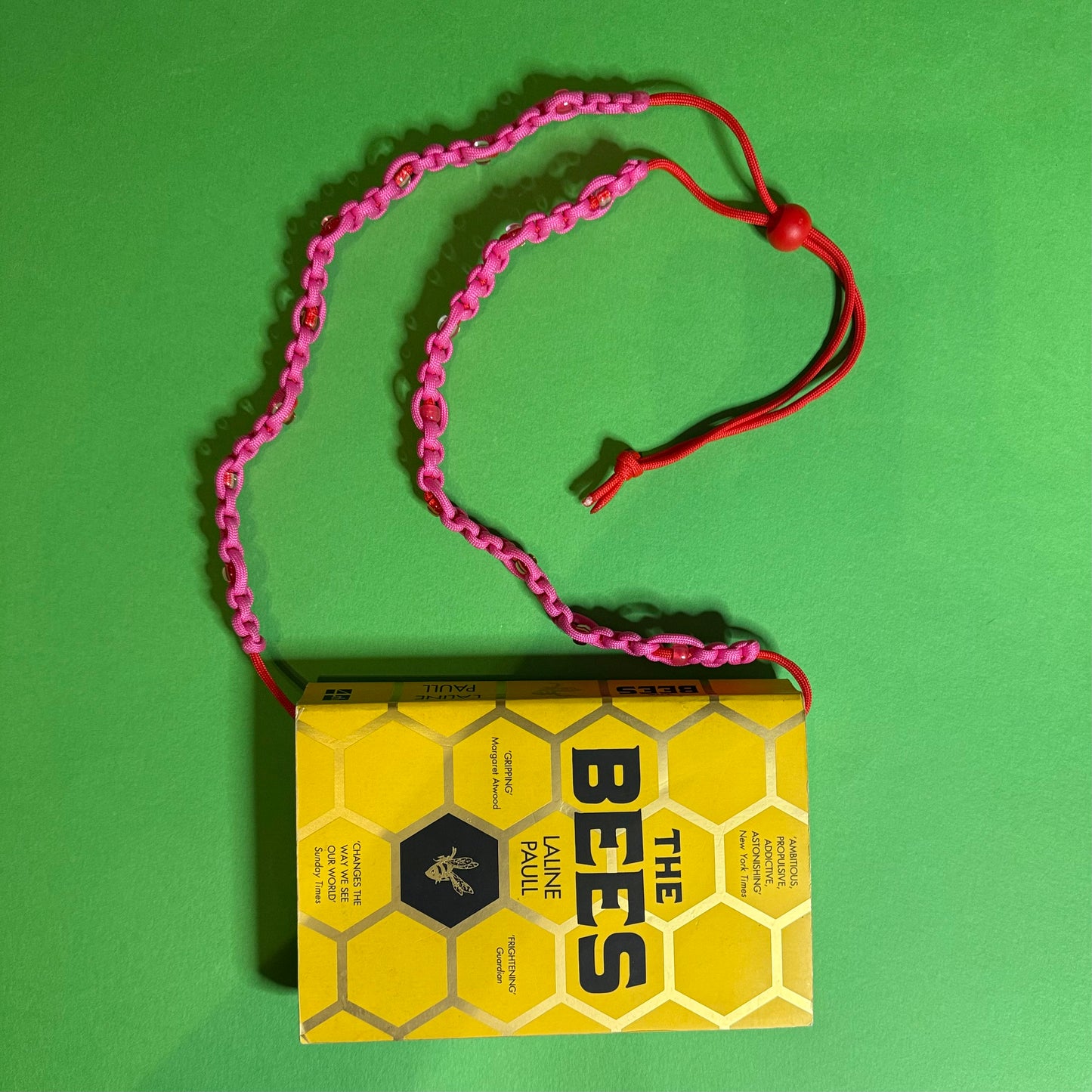 Beaded paracord book strap & lanyard
