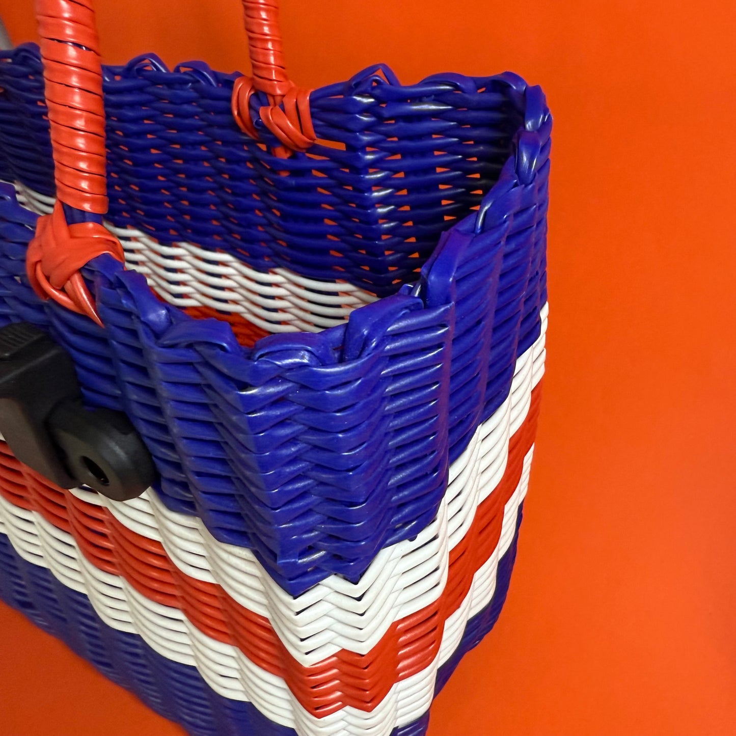 Bicycle Pannier french plastic woven basket