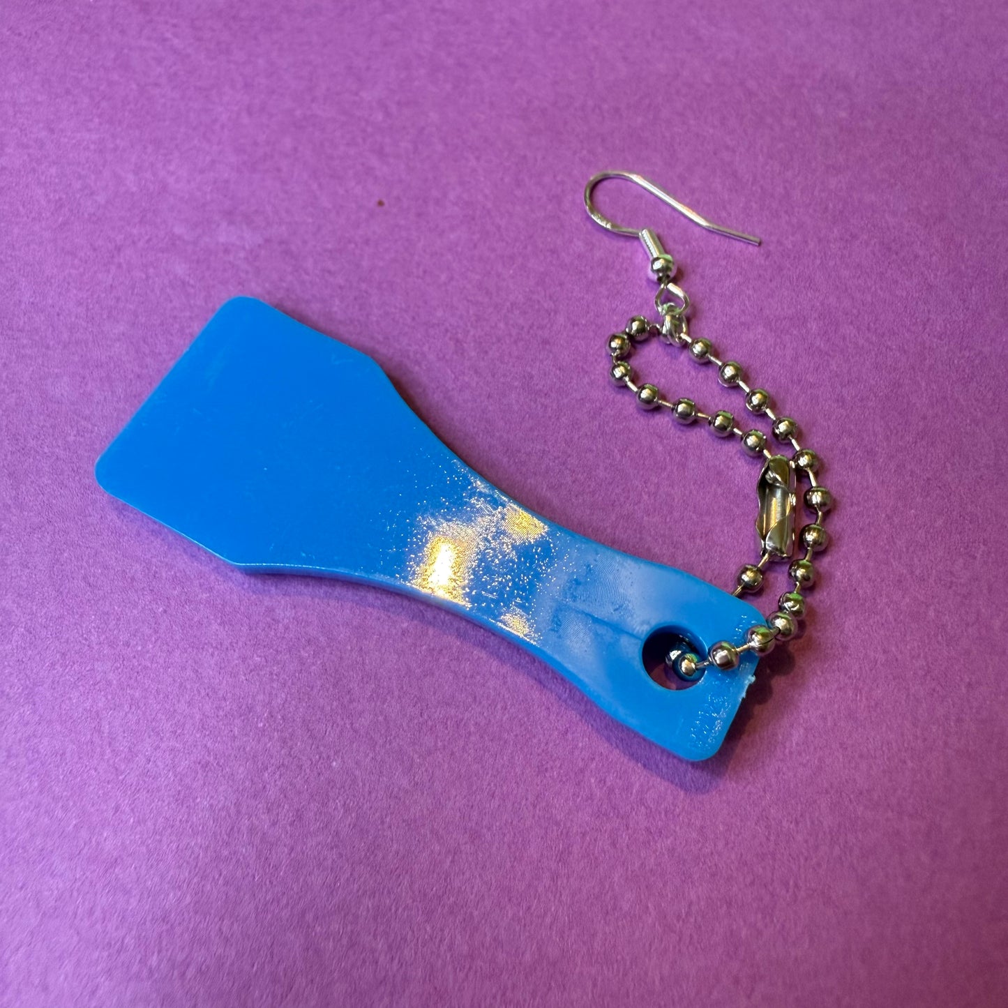 Toy’n’teeth drop chain earrings