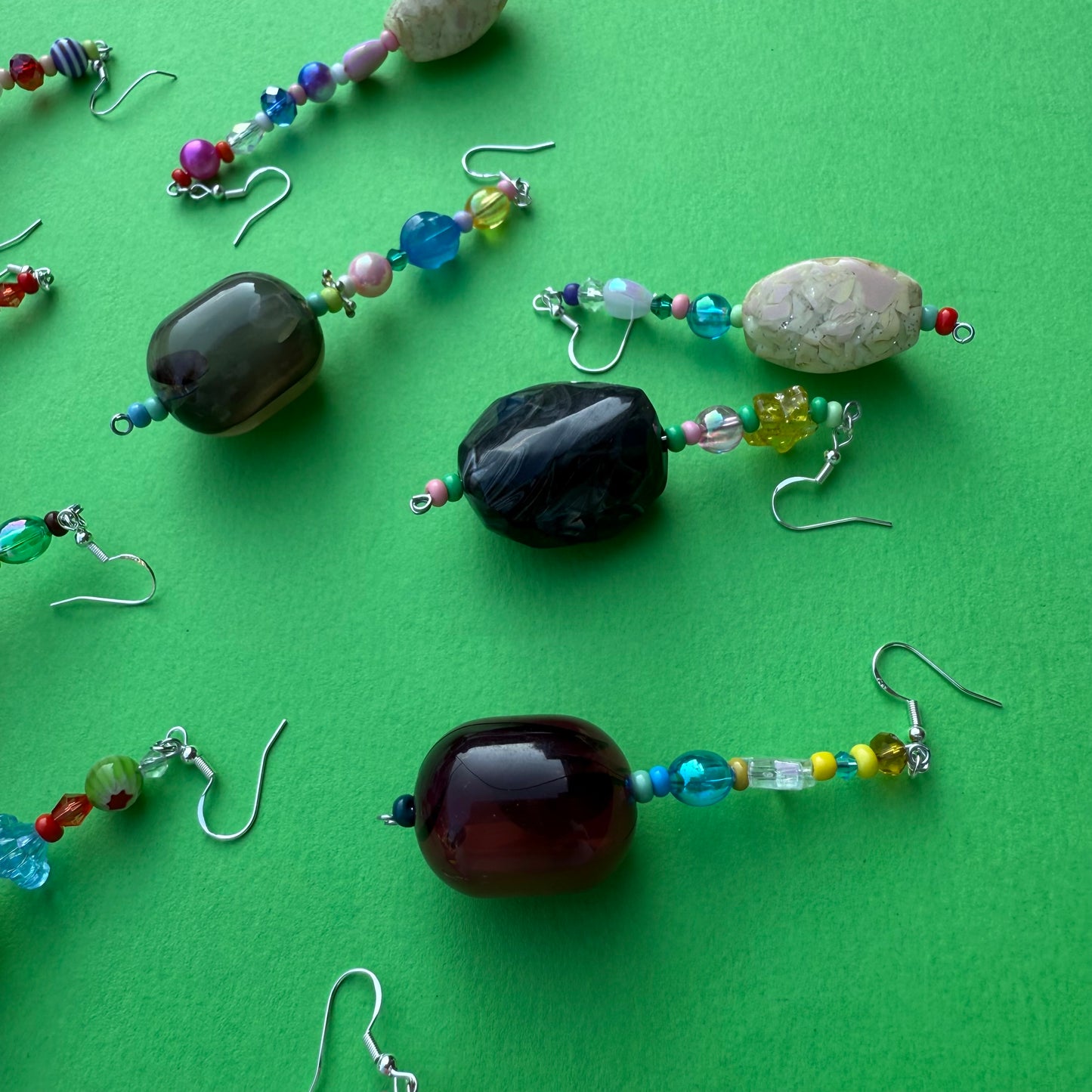 Beaded drop bead earrings individual