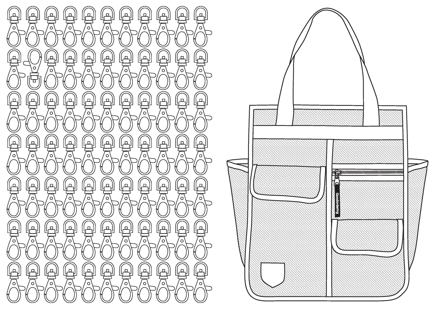 Goodordering Colouring Book by Jacqui Ma