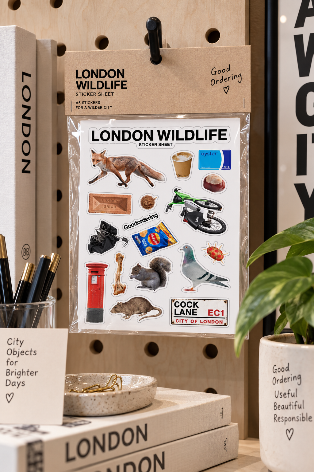 London Wildlife A5 Vinyl Sticker Sheet – London Icons