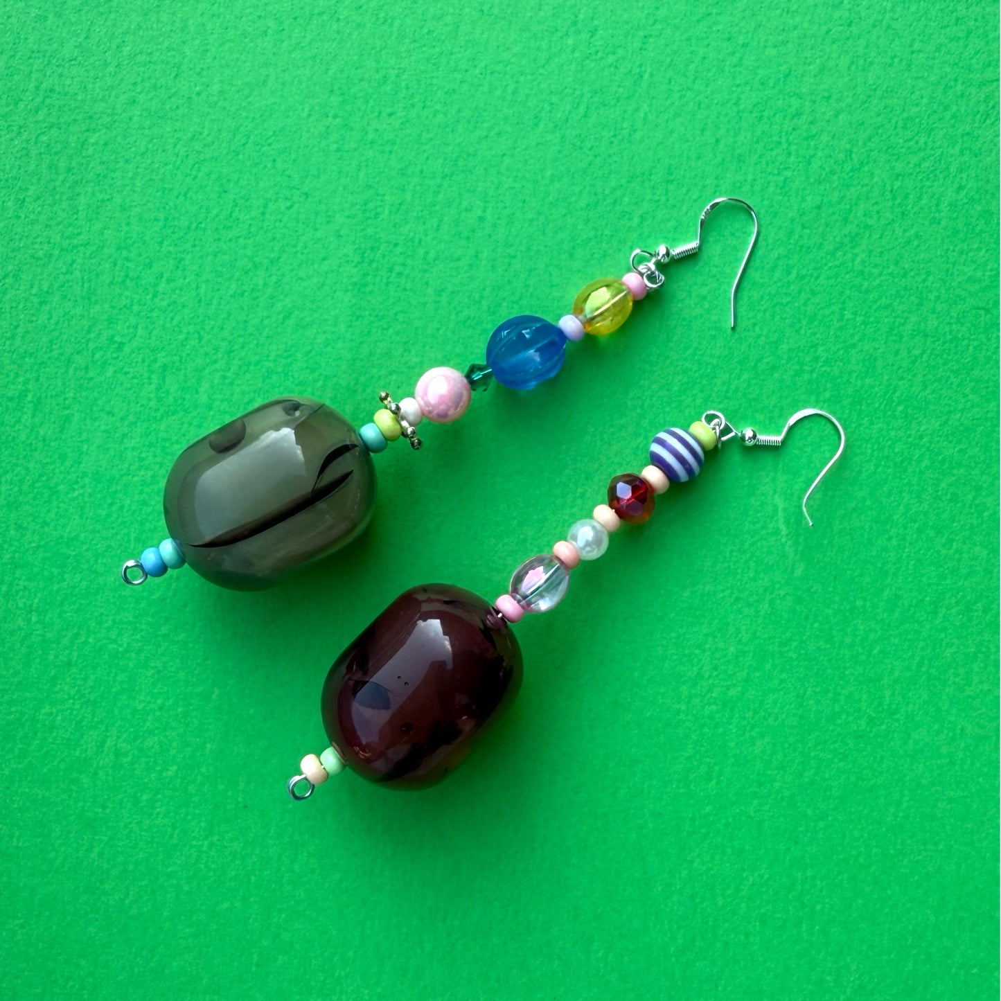 Beaded drop bead earrings individual