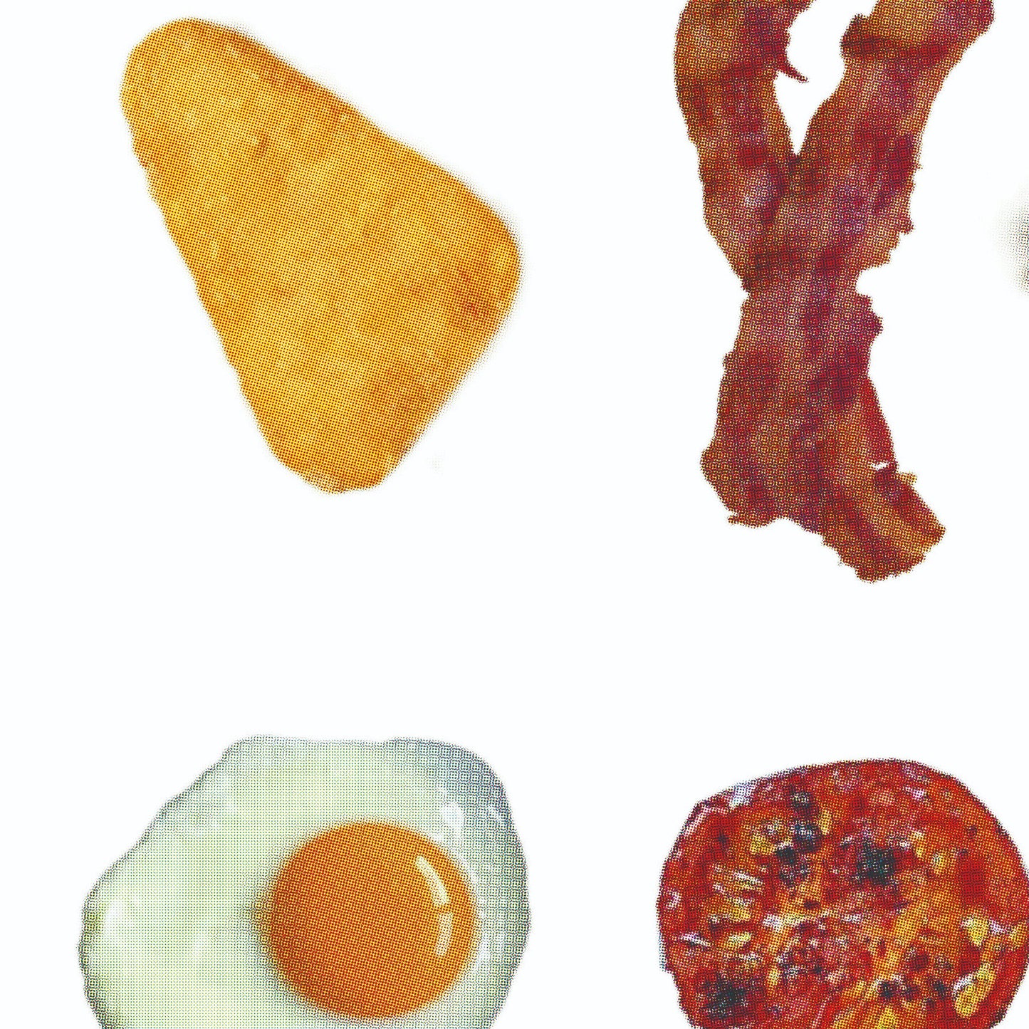 Full English breakfast on 100% recycled art paper
