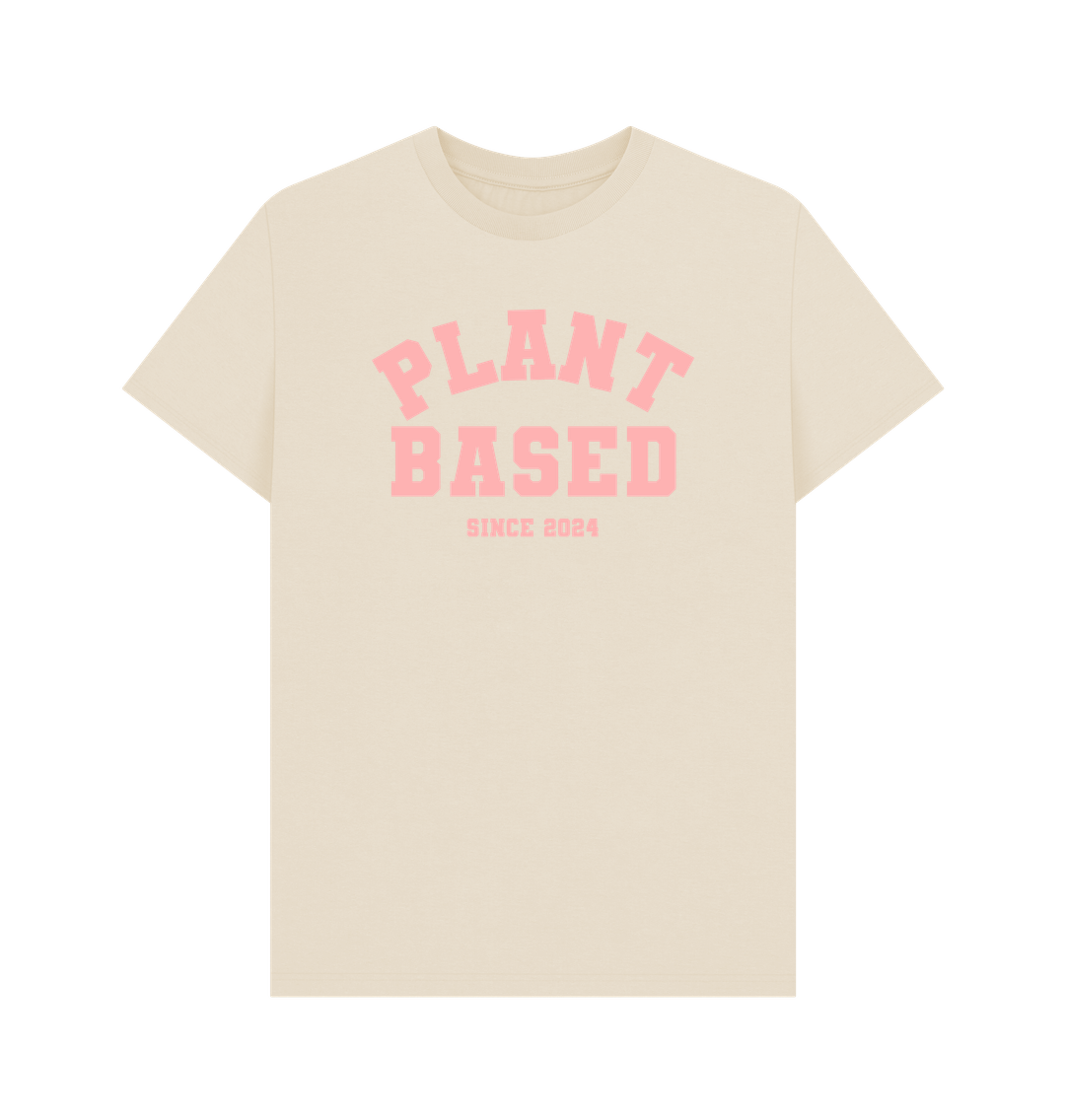 Oat Plant based varsity unisex t-shirt