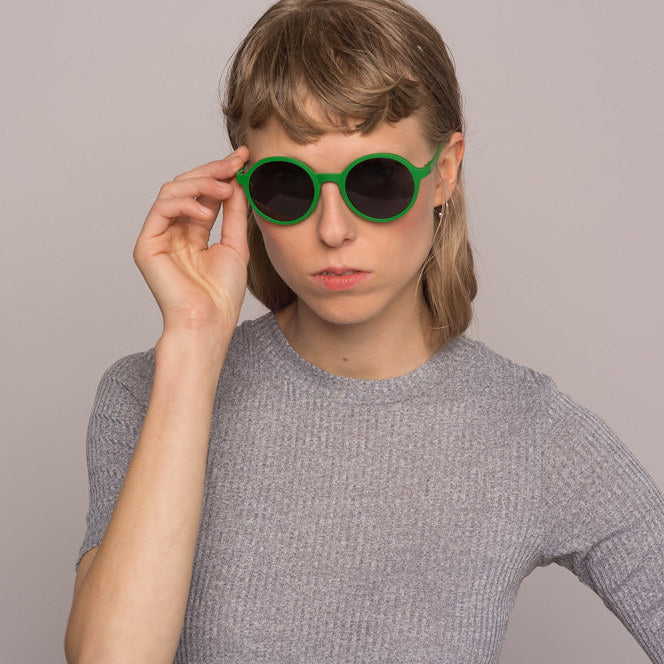 Green magnetic glasses & sunglasses in one