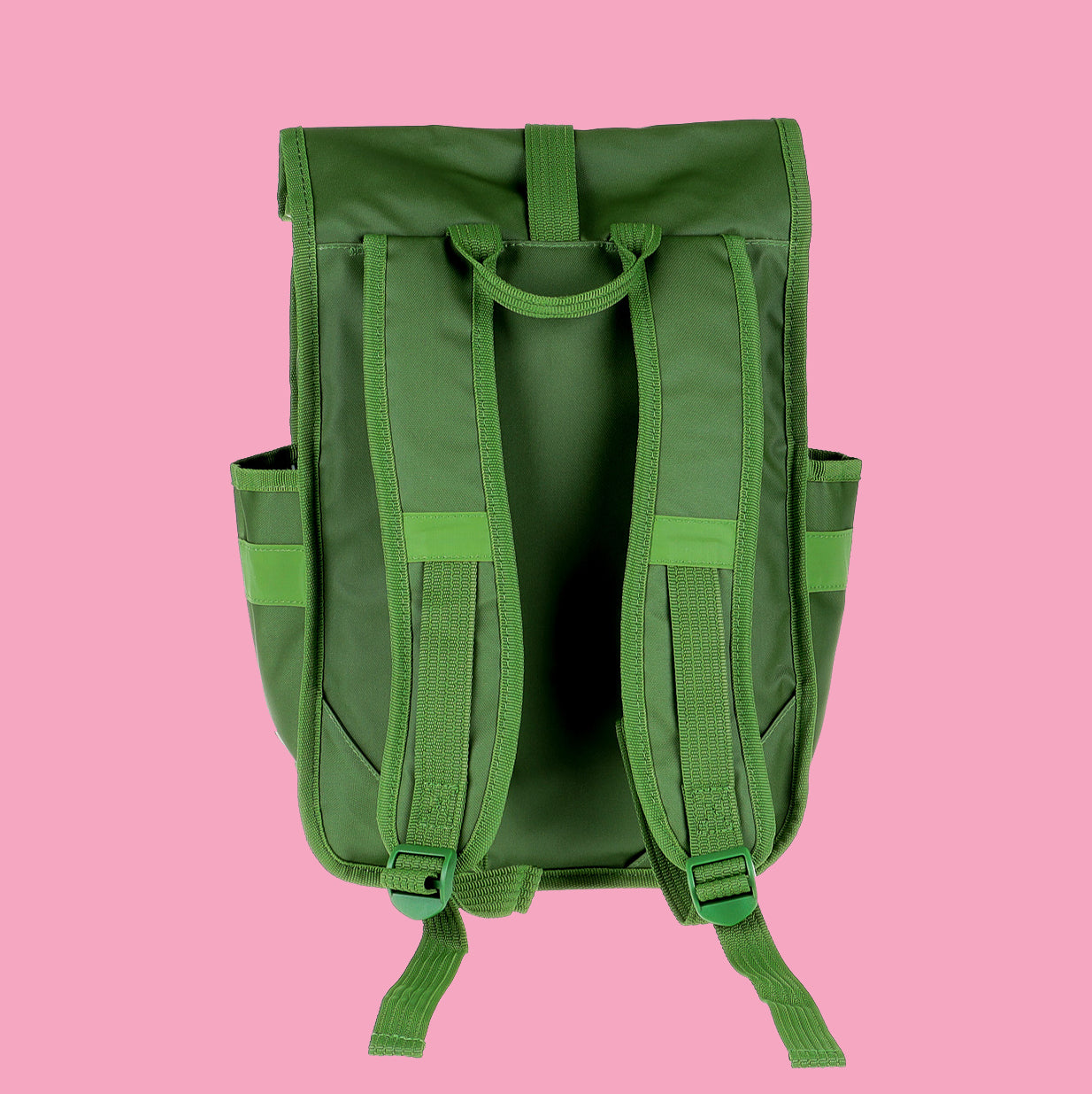 Eco Monochrome Rolltop Backpack Mini Green