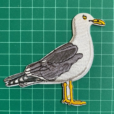 Seagull iron-on embroidered Patch