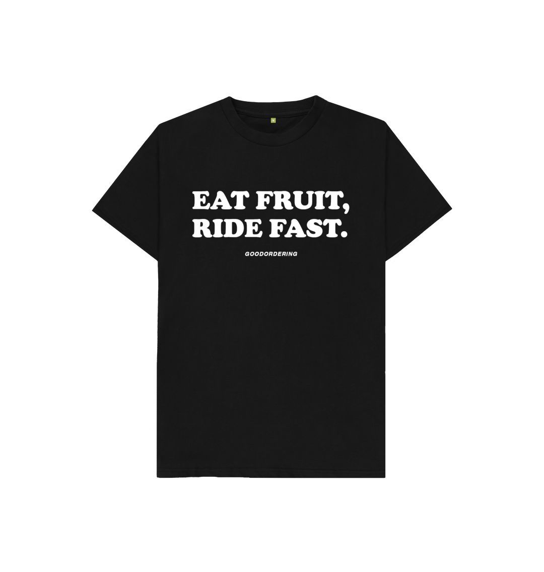 Black Kids unisex Eat Fruit, Ride Fast T-shirt
