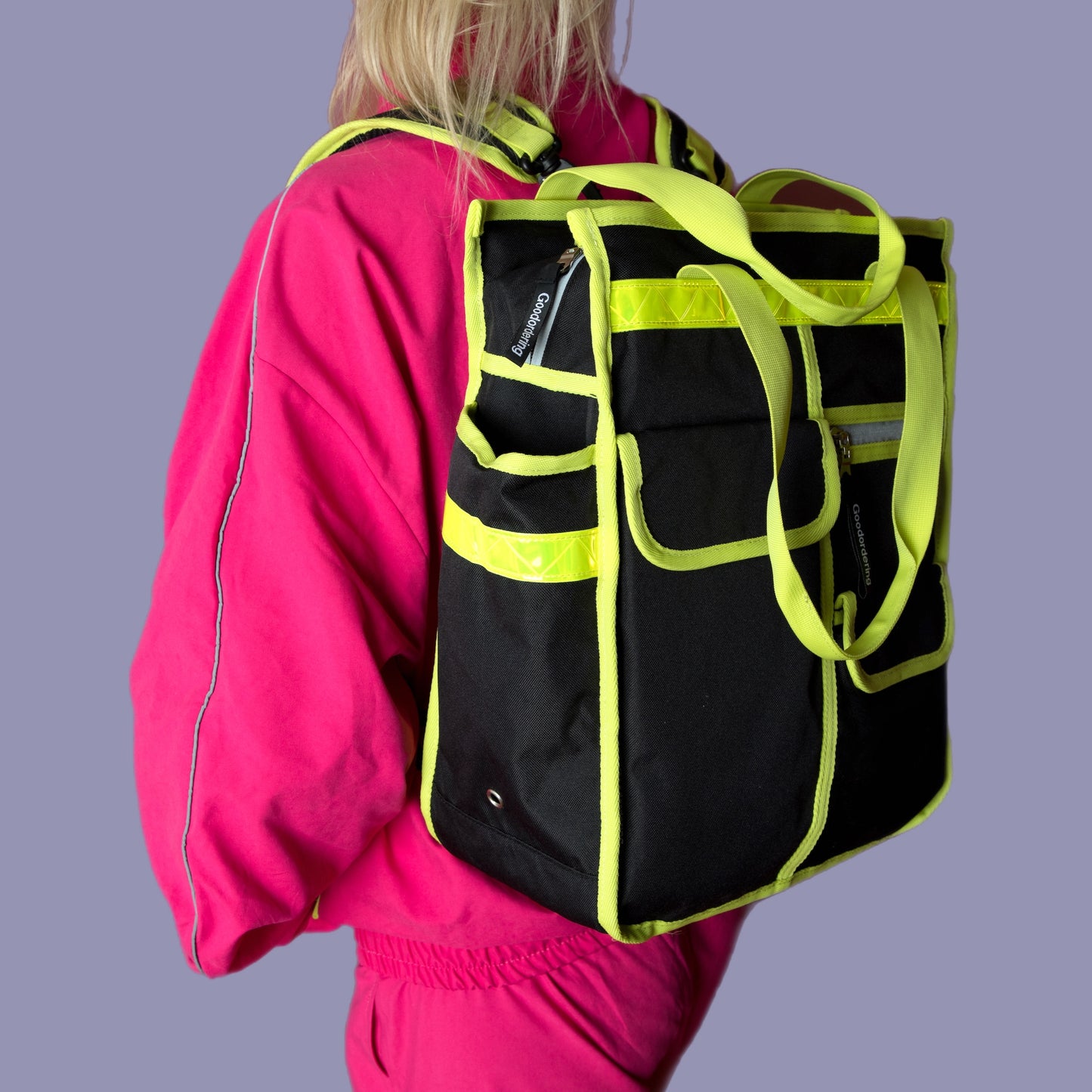 Neon market shopper pannier