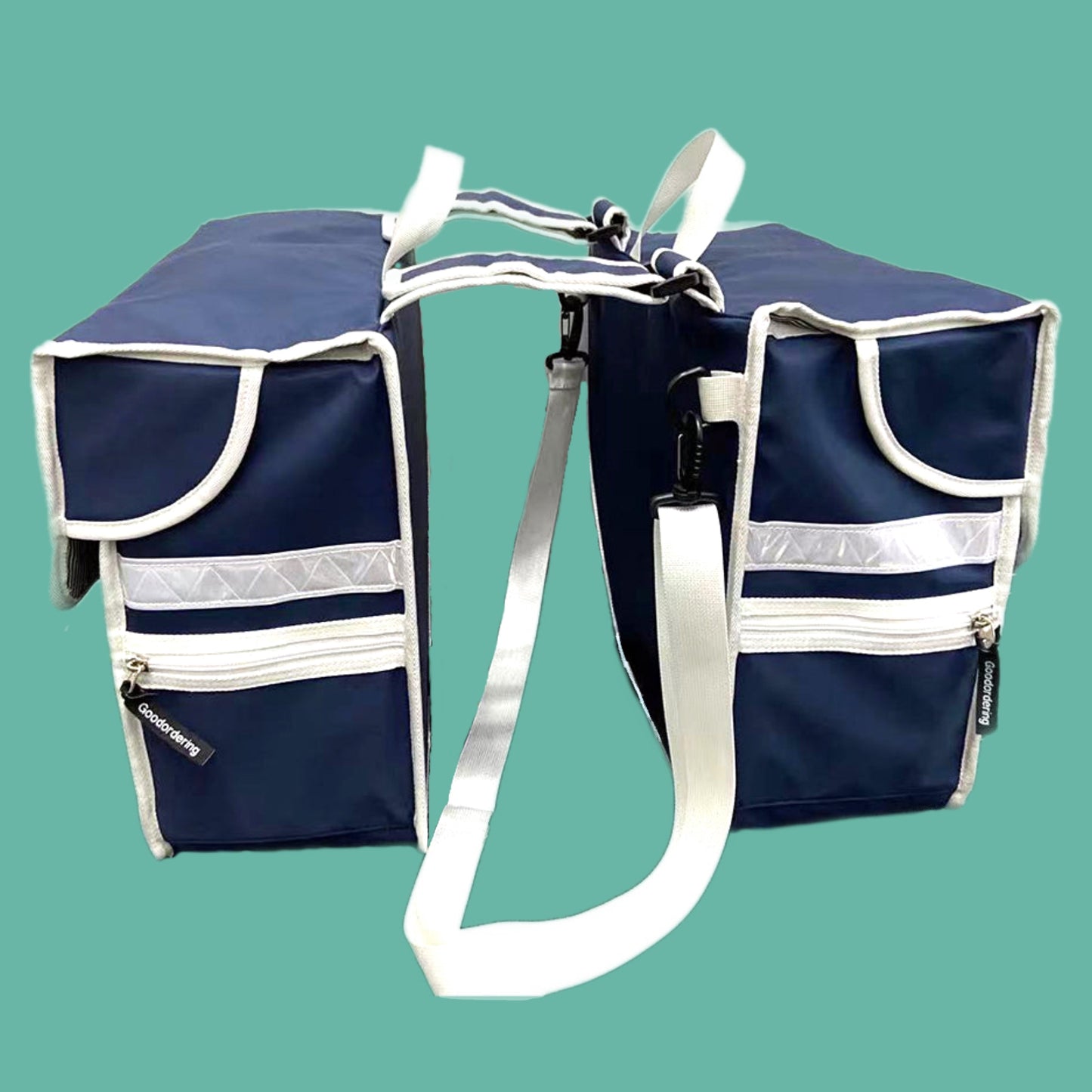 Double Pannier bags Navy Eco bicycle luggage