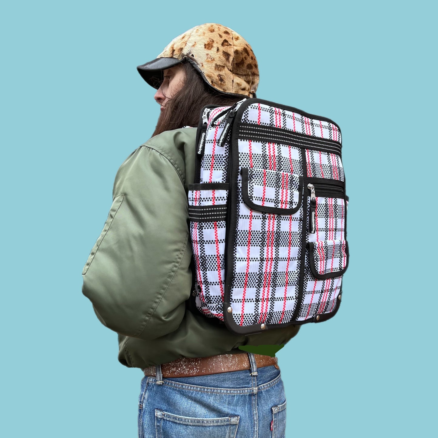 Tartan Classic laptop Backpack Eco checkered plaid laundry bag