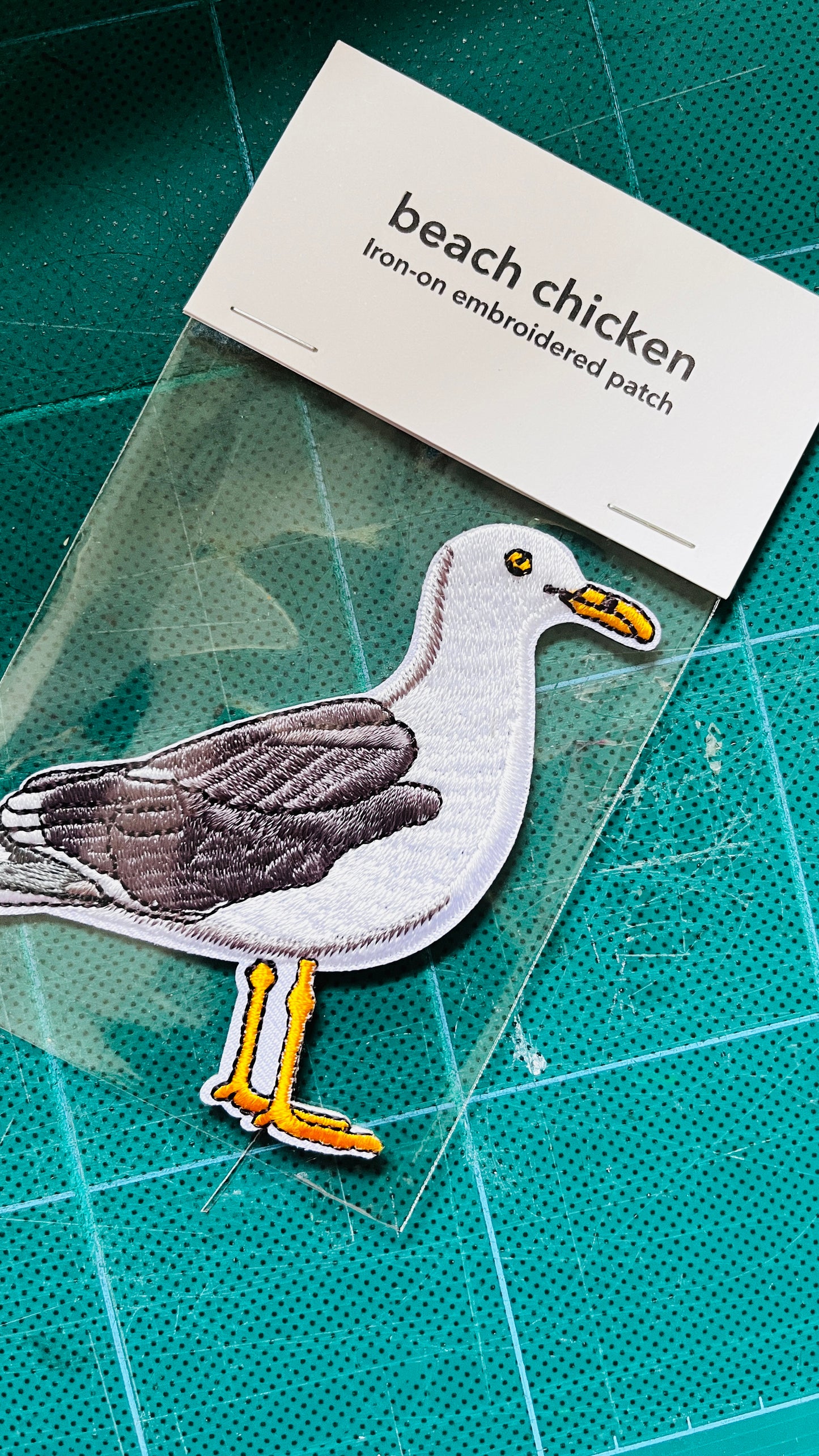 Seagull iron-on embroidered Patch