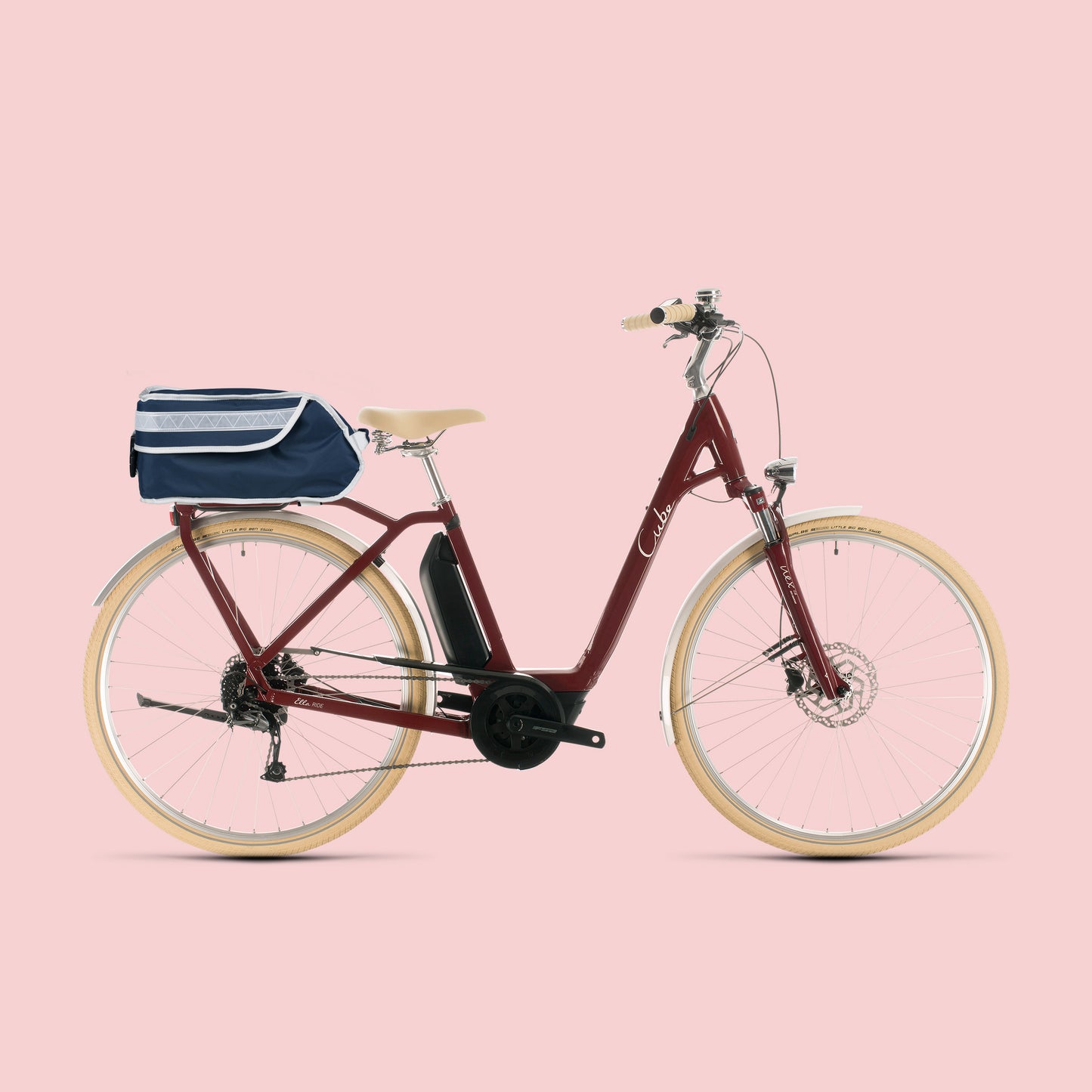 Bicycle trunk bag Navy Eco