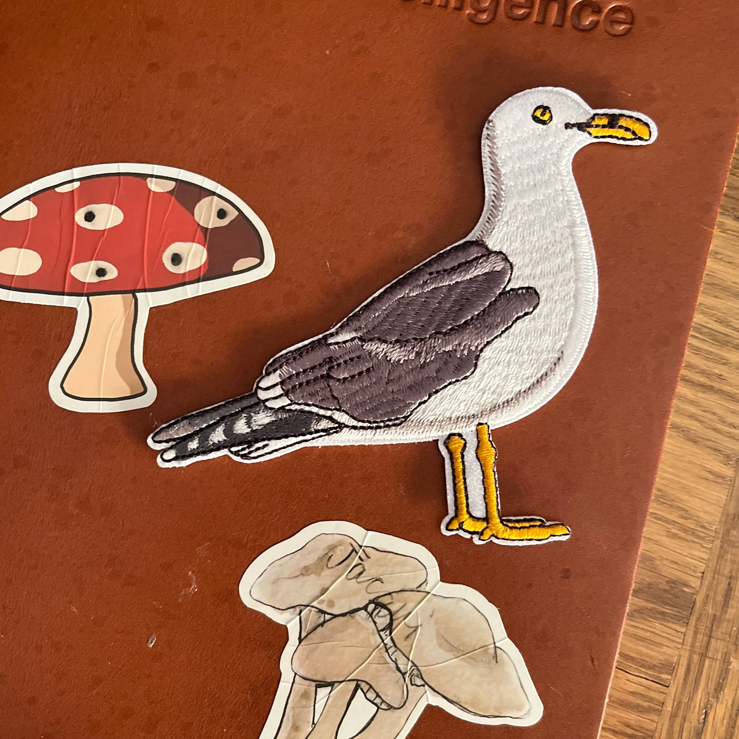 Seagull iron-on embroidered Patch