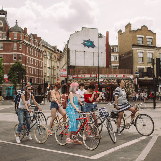 Girls Riding Bikes