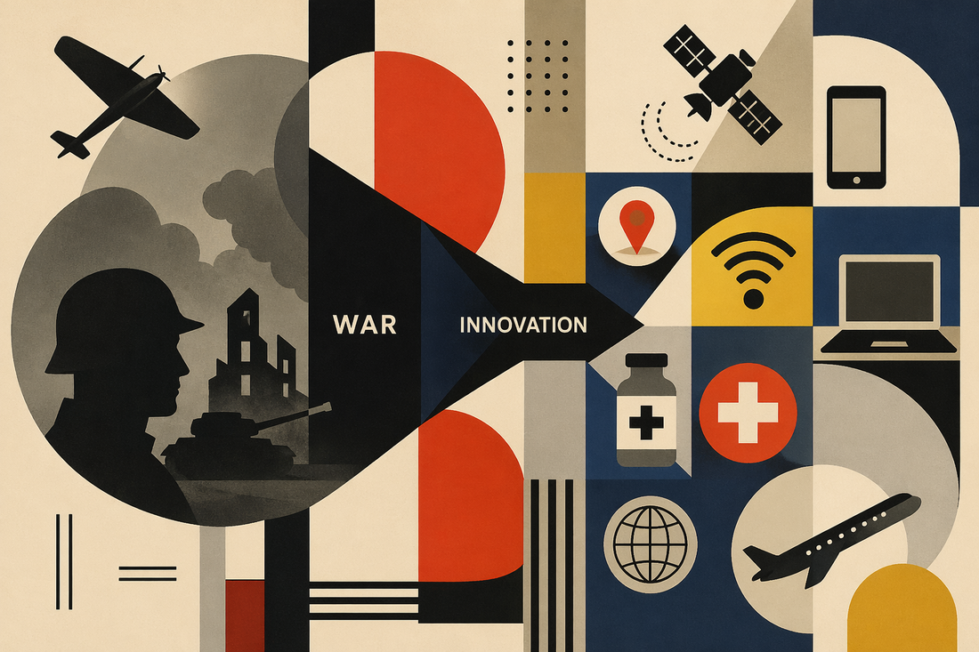Bauhaus poster graphic illustration inventions from war