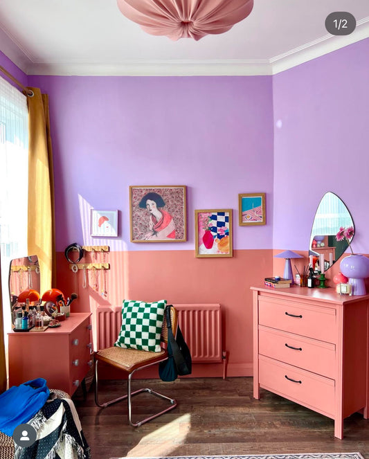 Interior inspiration: Multi-coloured painted walls