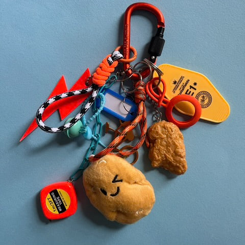 Bag charm potato and chicken nugget