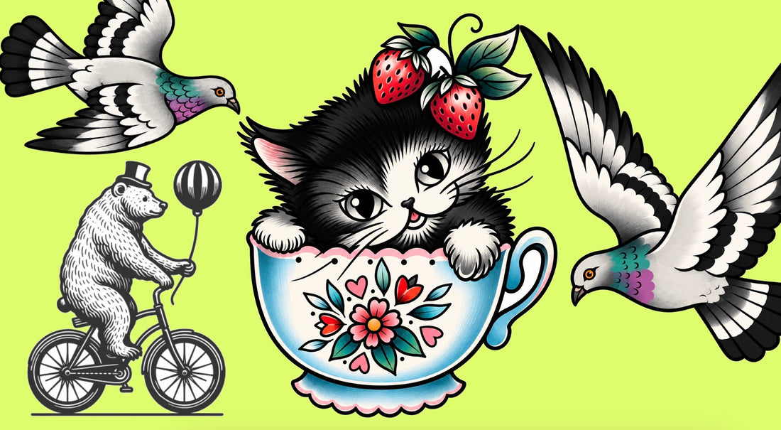 Designing tattoo stickers for London Cycling