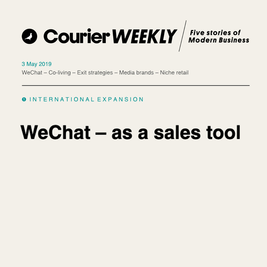 Courier Weekly