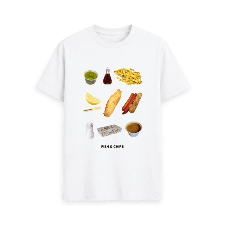White Printed T-shirt Front