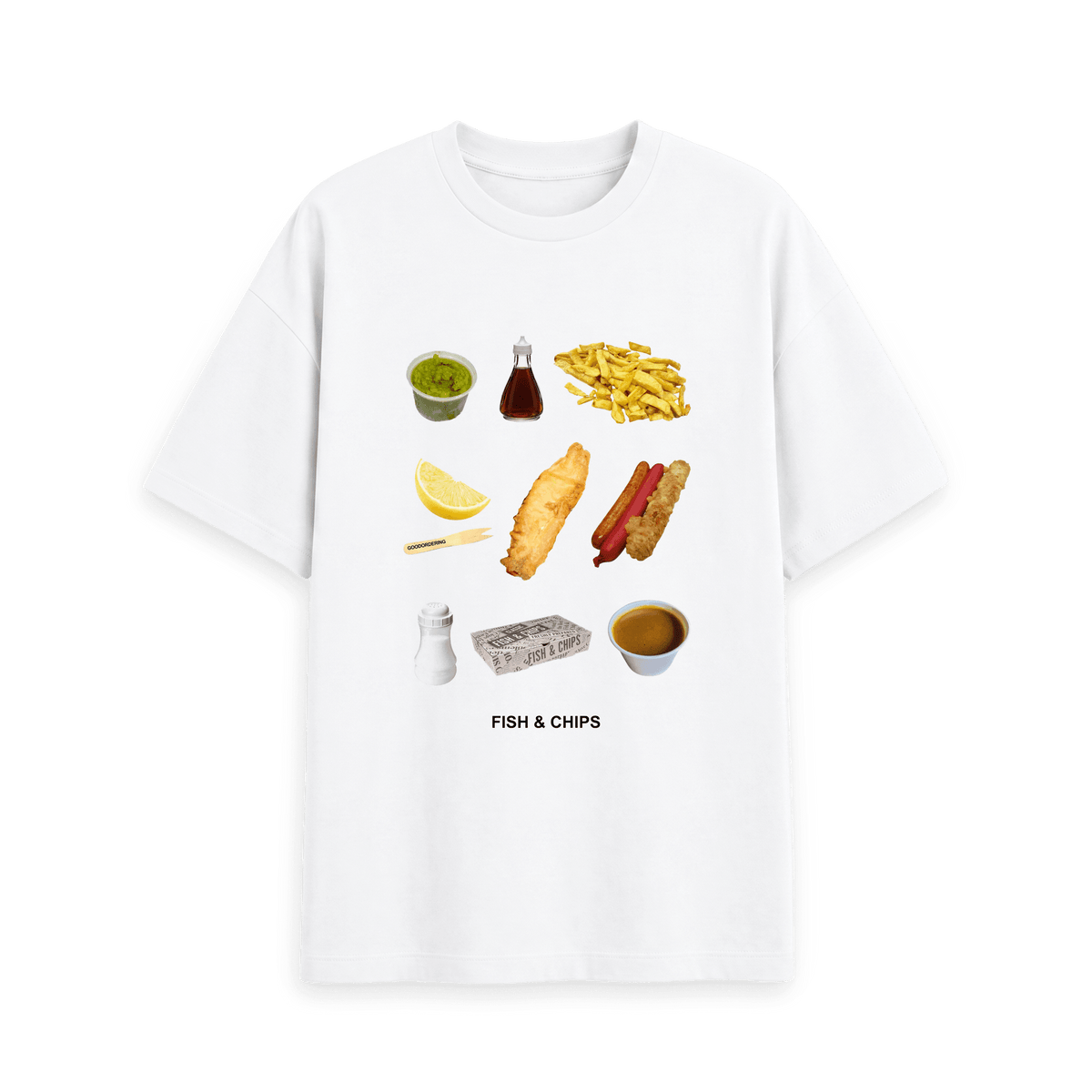 White Printed T-shirt Front