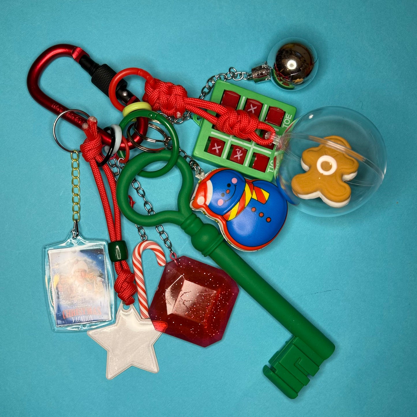 Bag charm and keyring christmas big key