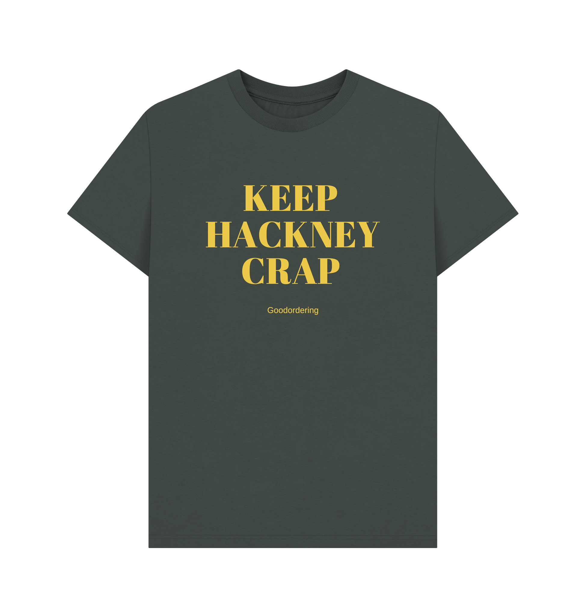 Dark Grey Printed T-shirt Front