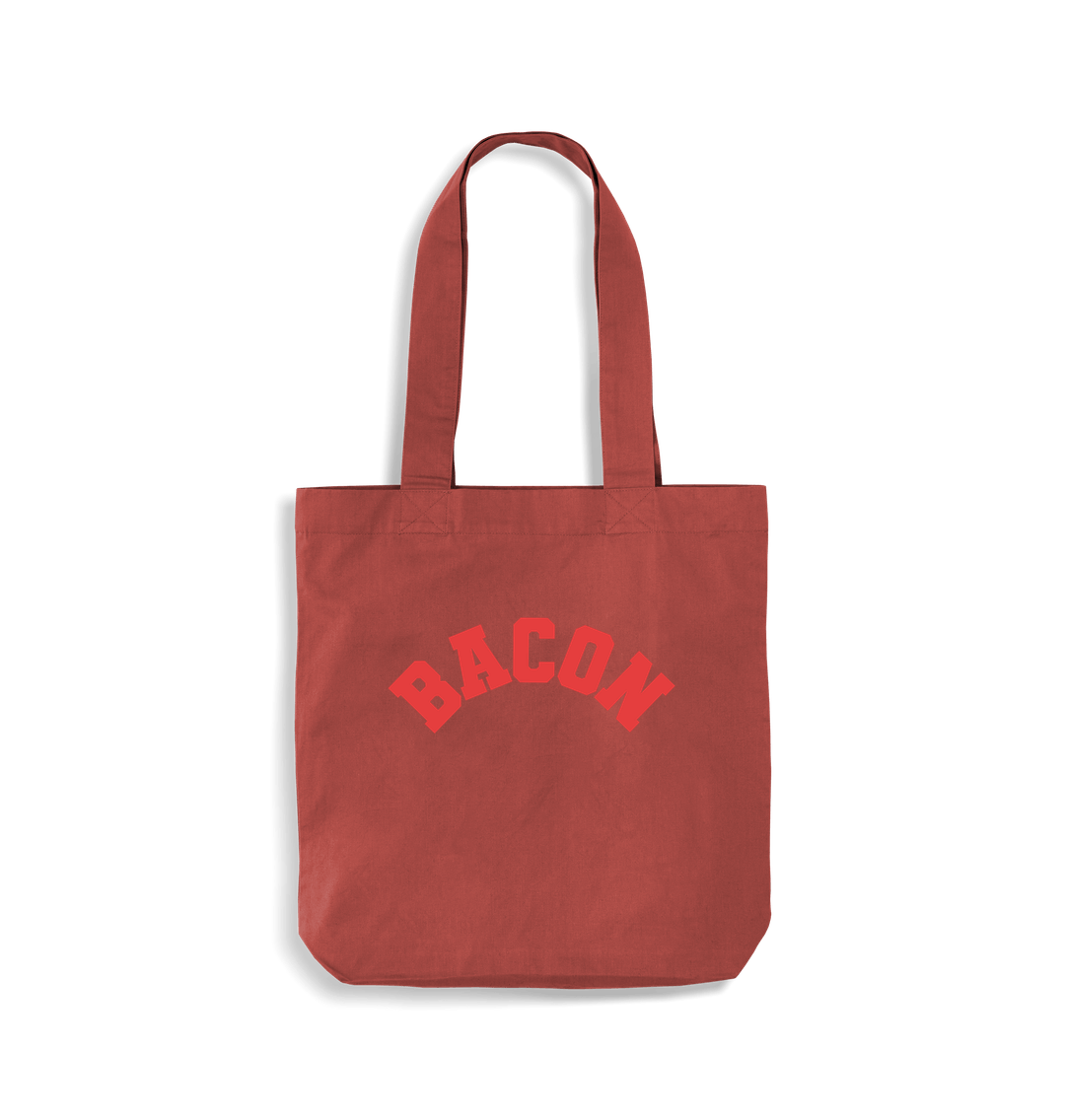 Orange Rust Bacon tote bag