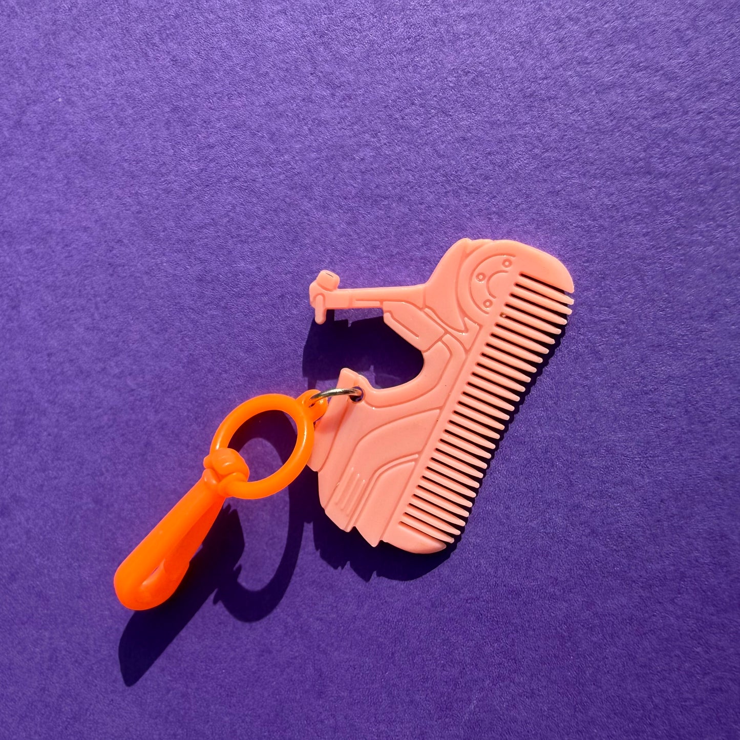 Neon 80s keyring charm comb vespa