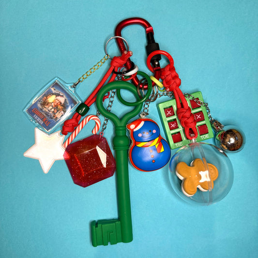 Bag charm and keyring christmas big key