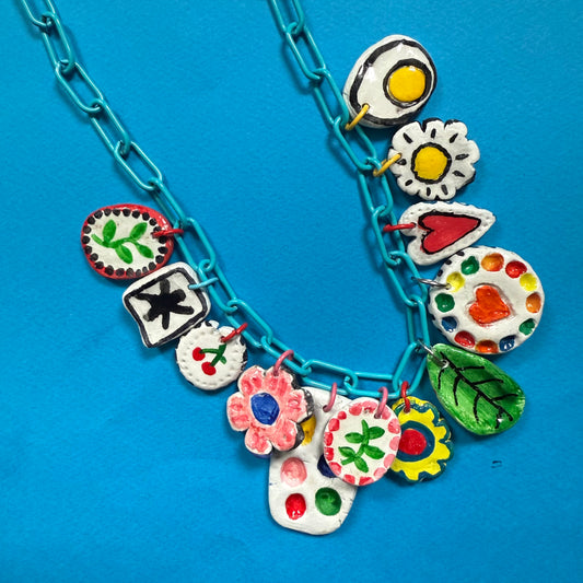 Clay charm necklace 3
