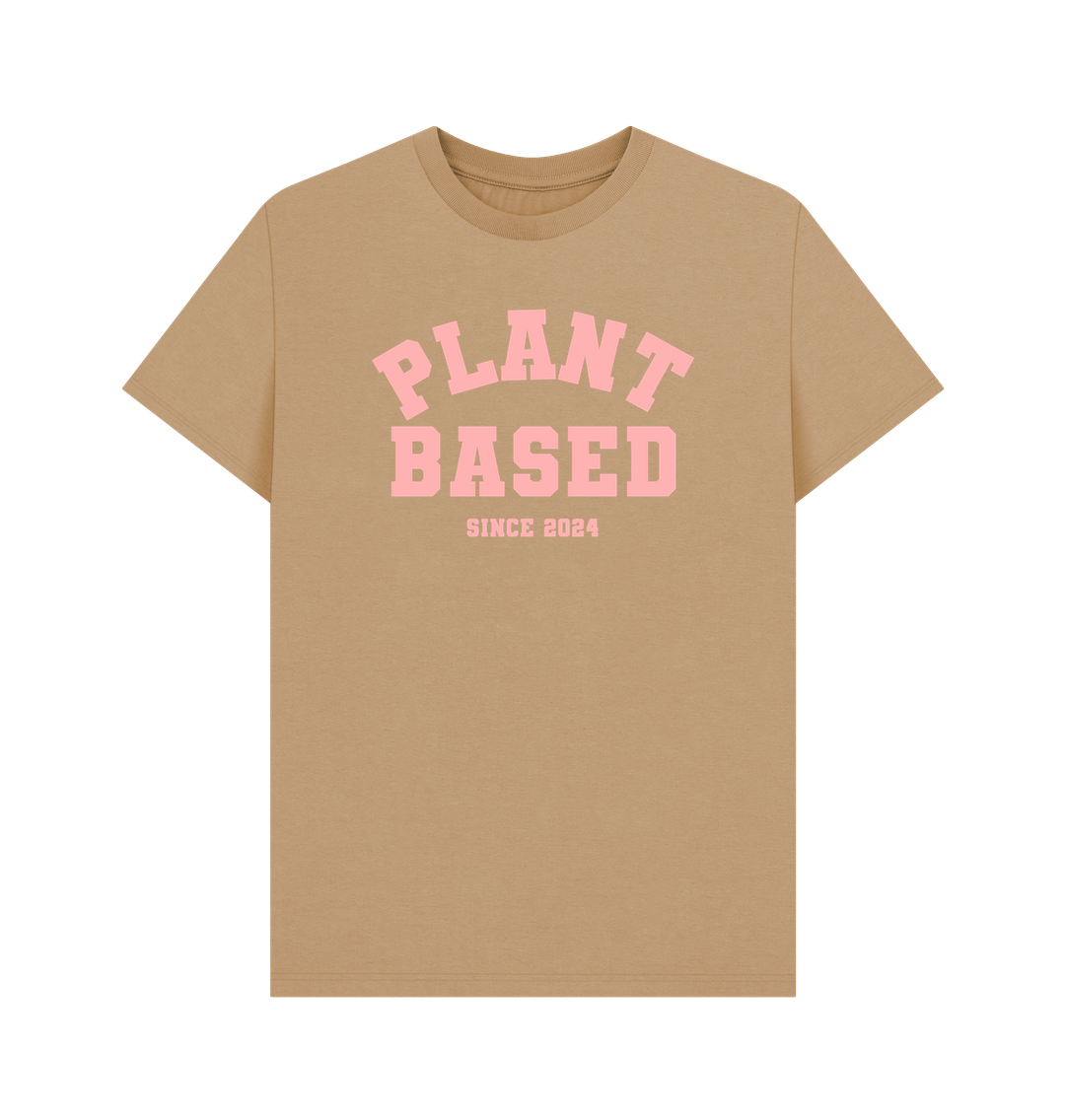 Sand Plant based varsity unisex t-shirt