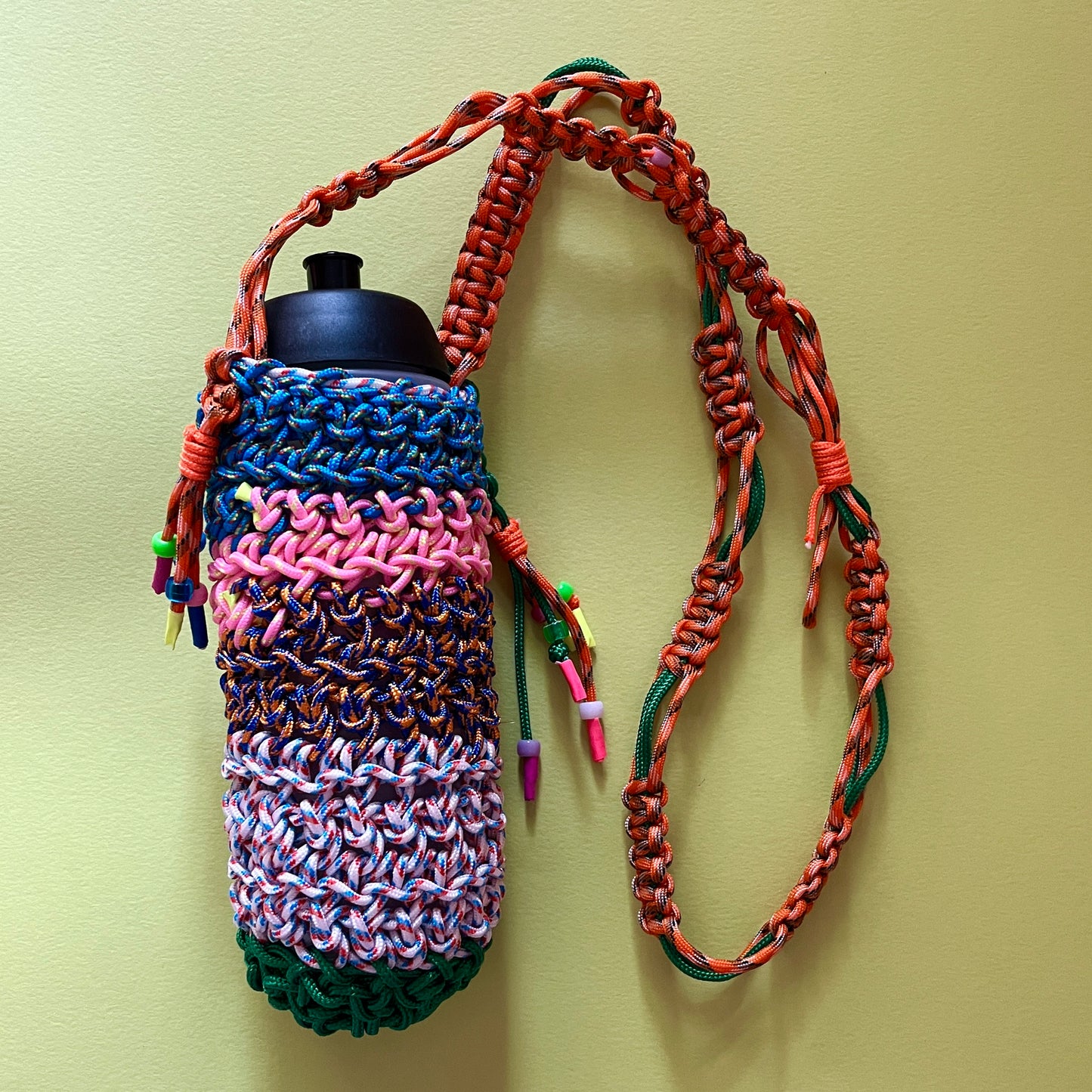 Crocheted Mini bag / bottle bag