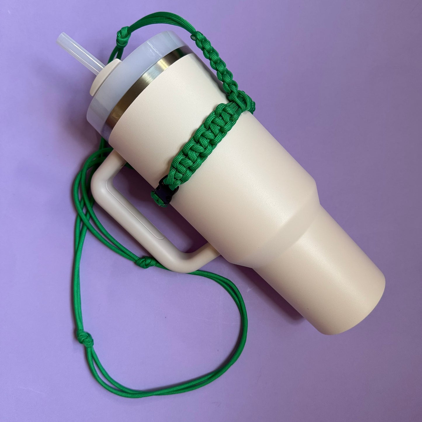 Paracord cup bottle holder strap