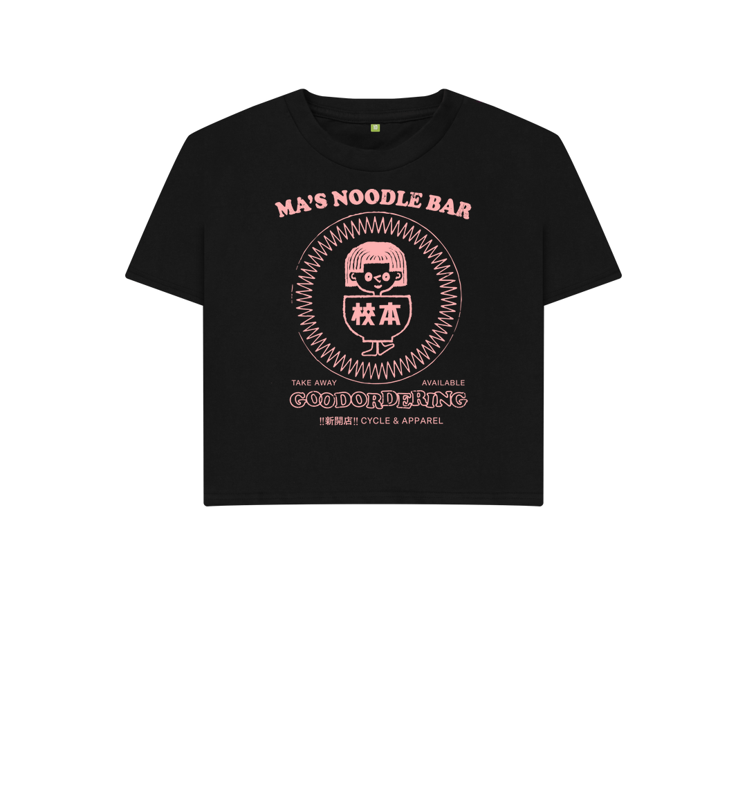 Black Printed T-shirt Front