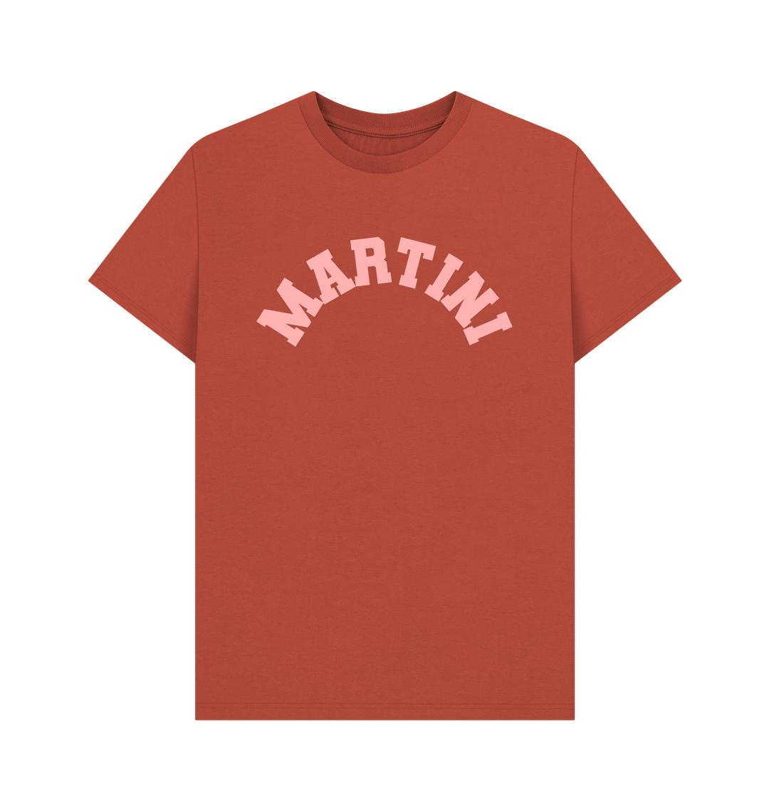 Rust Martini Varsity T-shirt Unisex