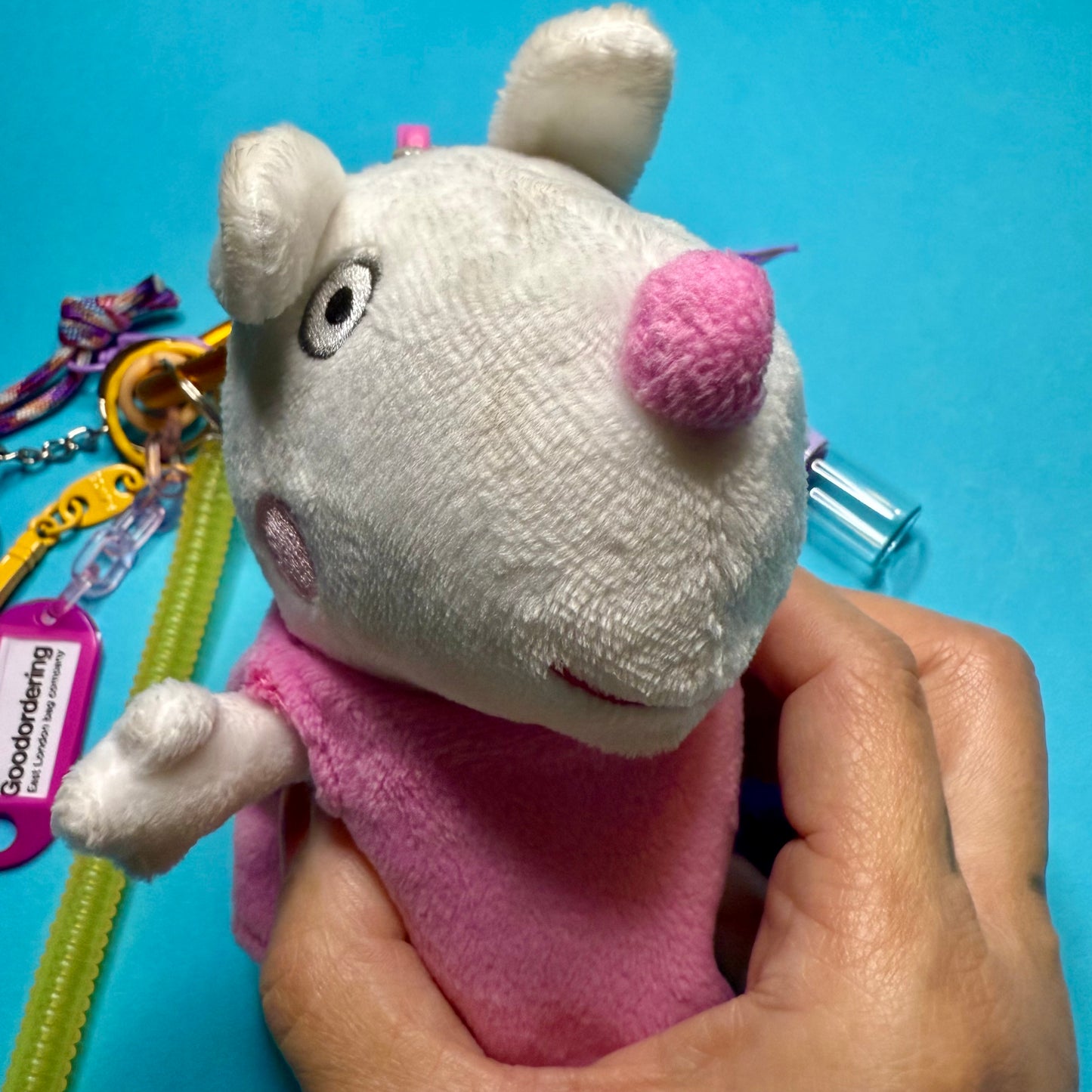 Bag charm and keyring peppa pig