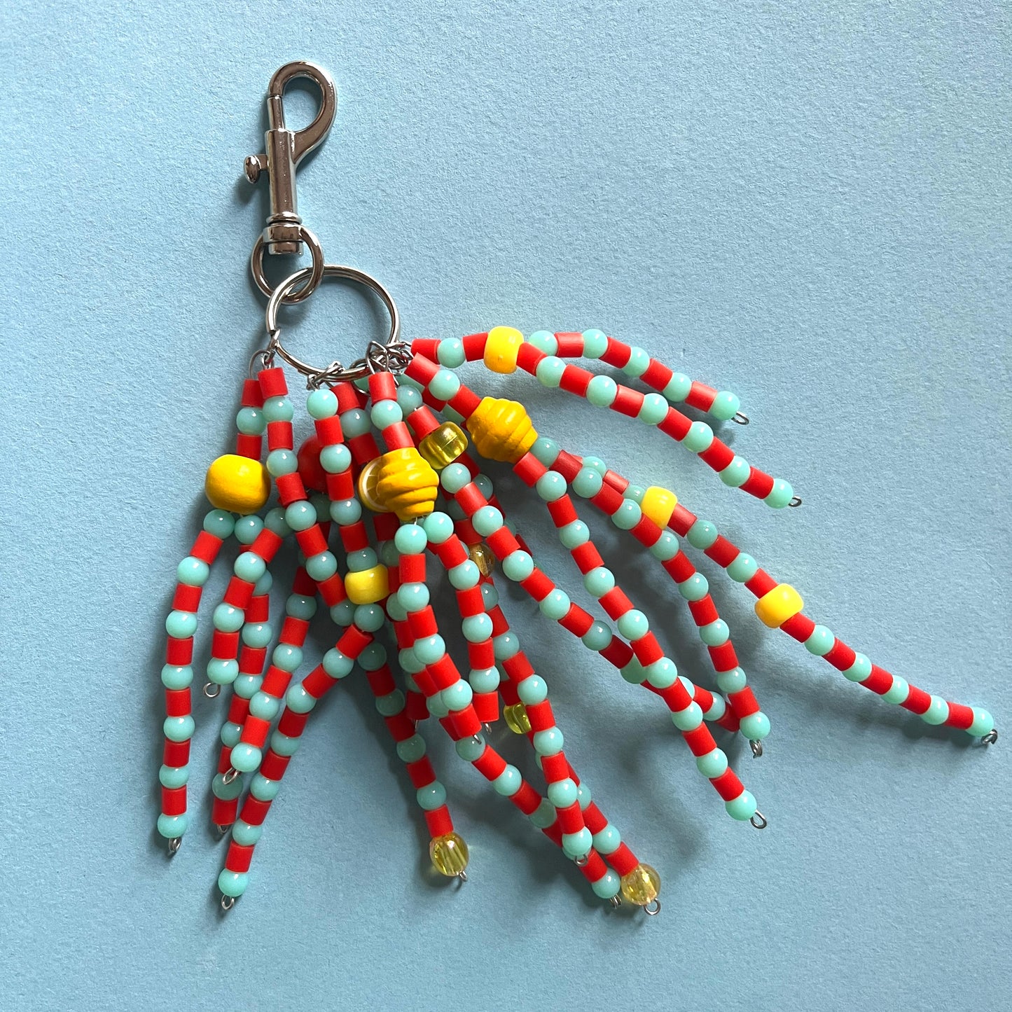 Bag charm coral