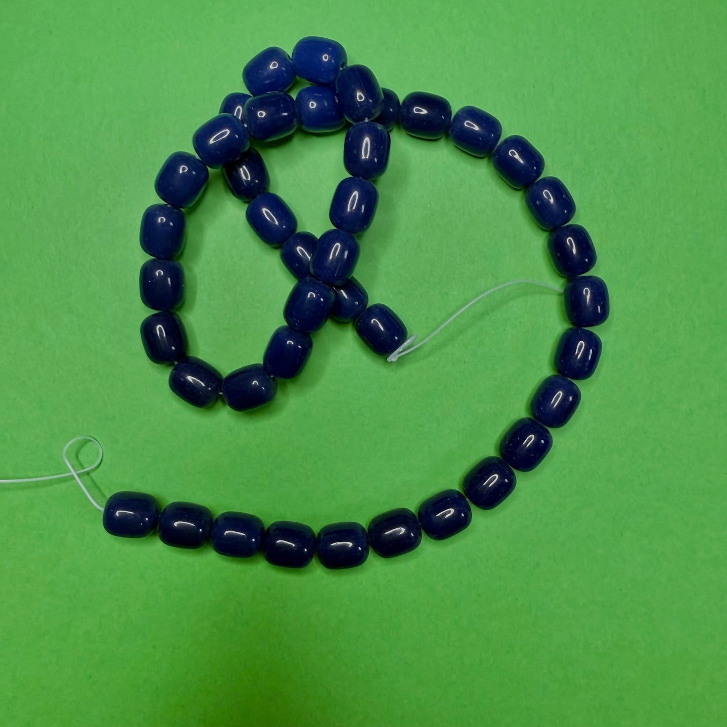 Personalised message glass bead bracelet